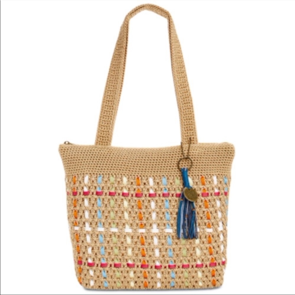 The Sak Amberly Crochet Large Tote MultiGold